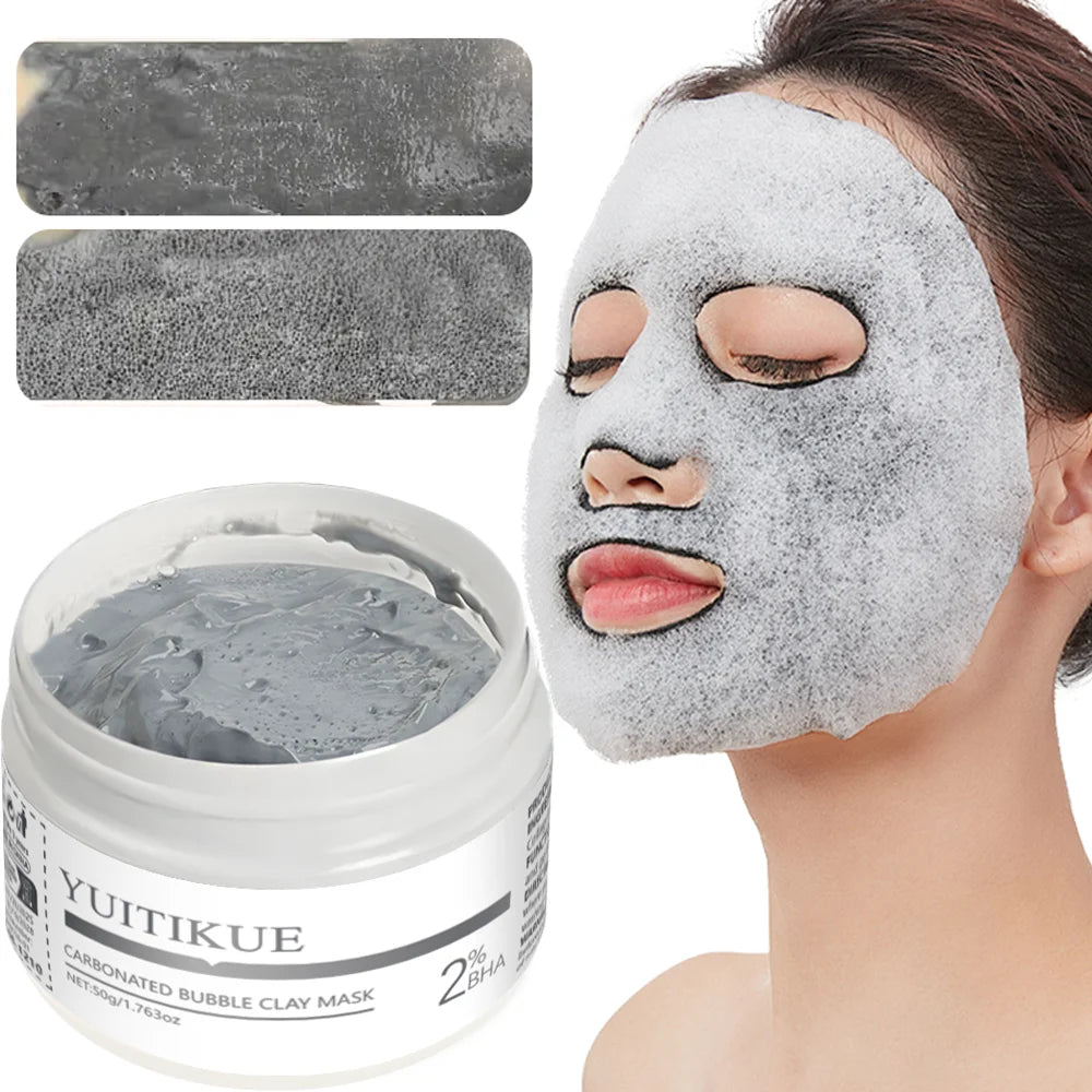 YUITIKUE Bubble Face Mask – Blackhead & Pore Tightening Gel Bubble Face Mask Peaceful Pleasures Health and Wellness