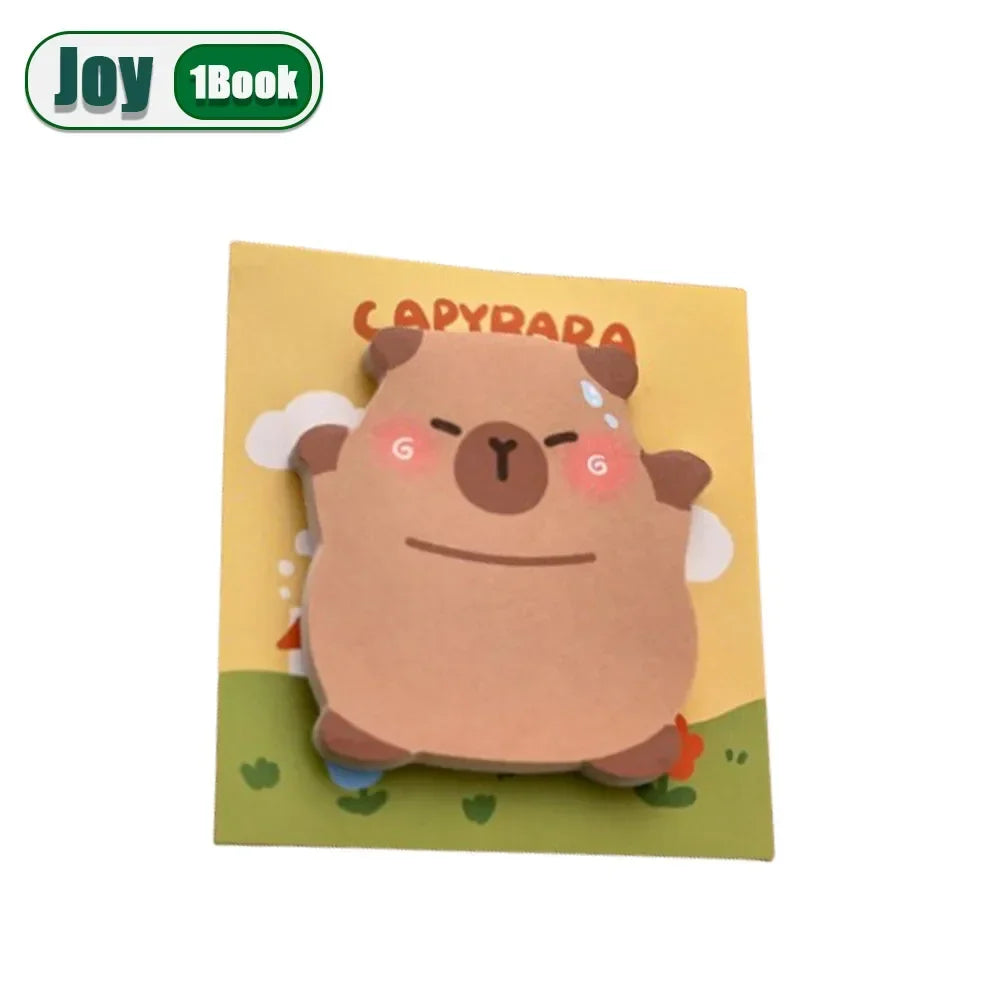 Cute Capybara & Dolphin Sticky Notes – 30 Sheet Memo Pads