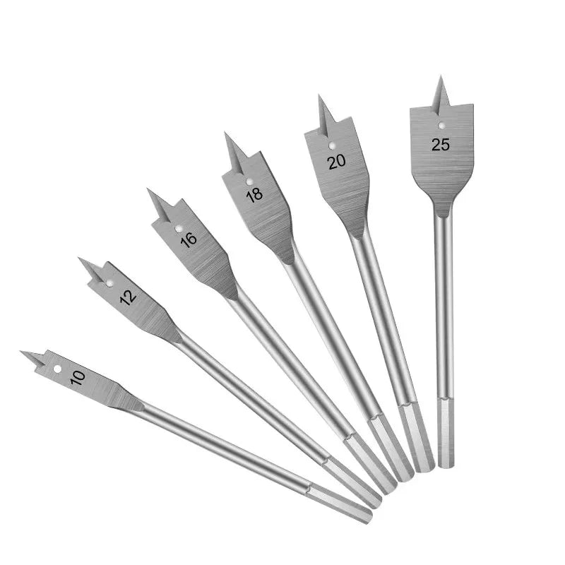 Woodworking Three-point Bit Flat Drill Bits Set Drawer Door Lock Boring Tool Wood Board Flat Drill Hole Enlarger Combination Peaceful Pleasures Health and Wellness