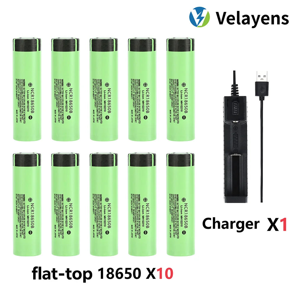 18650 1700mAh 3.7V Rechargeable Li-Ion Battery High-Drain for Flashlights 2-20pcs Bulk Available, 1000+ Charge Cycles Peaceful Pleasures Health and Wellness 10 FT 18650 1Charger 3.7 V