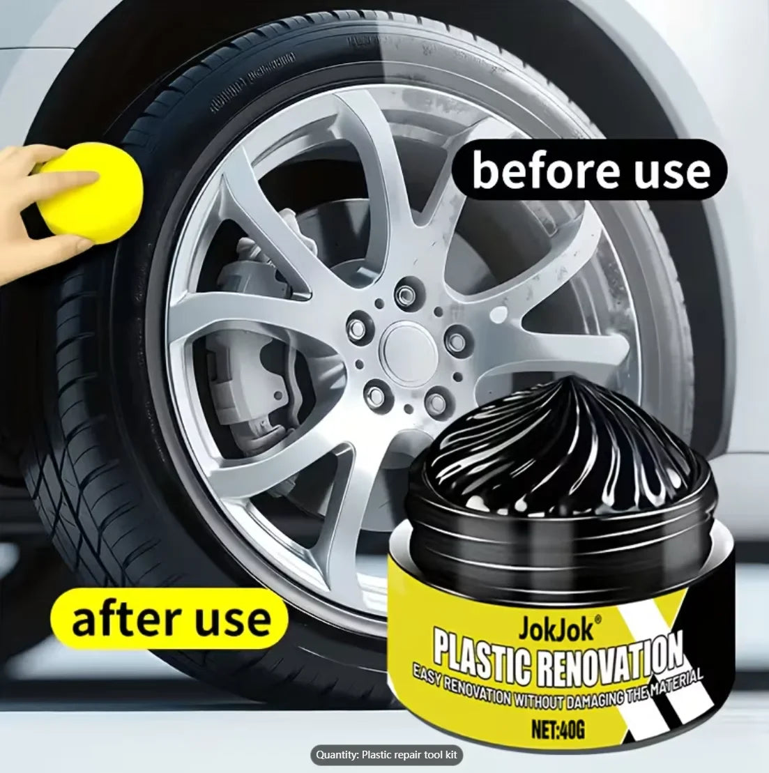 Plastic Refurbishing Paste – Tyres, Bumpers & Dashboard