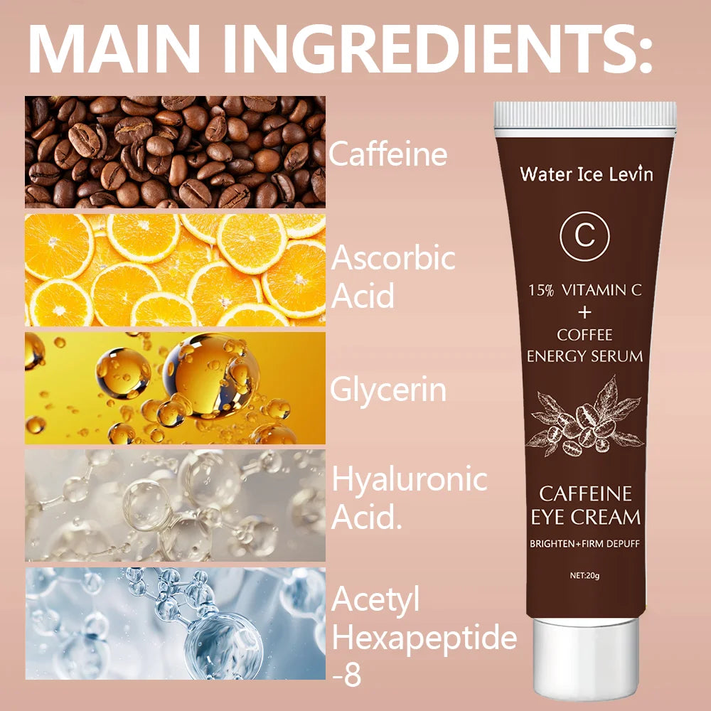 Caffeine & Vitamin C Eye Cream – Brightening Firming Serum