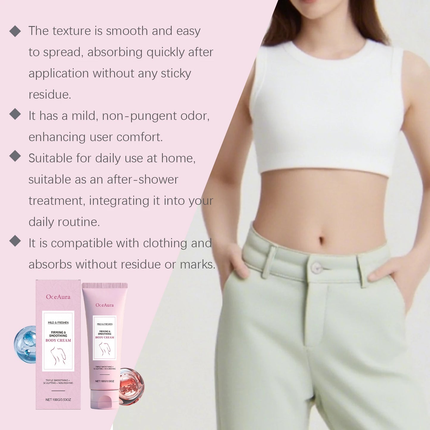 OceAura Firming Body Cream Green Tea & Coffee | 100g