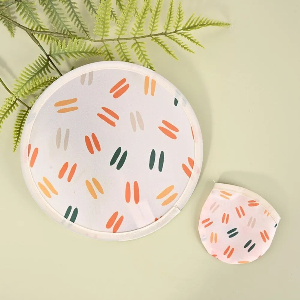 Japanese Style Portable Folding Round Fan – Colorful Mini Handheld