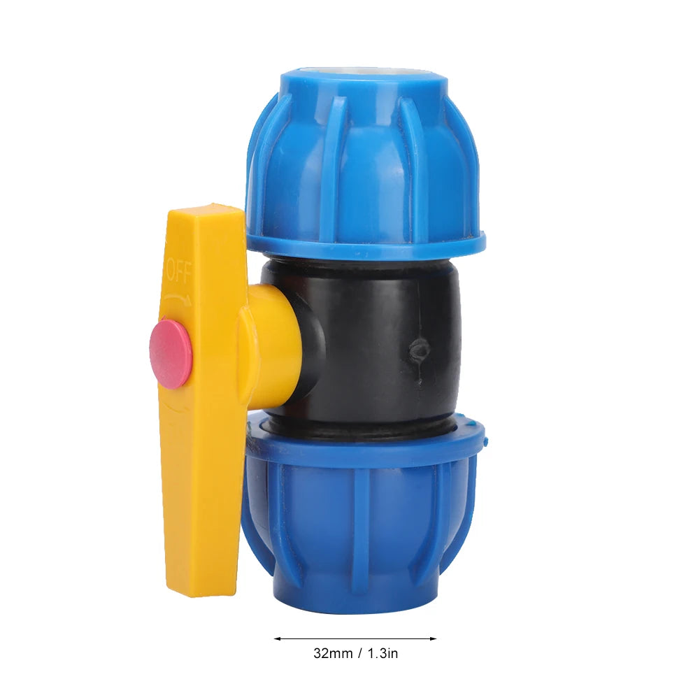 Ball Valve Replacement 32mm Pressure Resistance Higher Conveying Capacity Water Pipe Ball Valve for Hotel Toilet Bathroom Home Peaceful Pleasures Health and Wellness