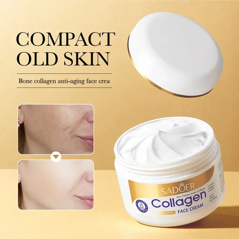 SADOER Collagen Firming Face Cream – Moisturizing 100g Peaceful Pleasures Health and Wellness