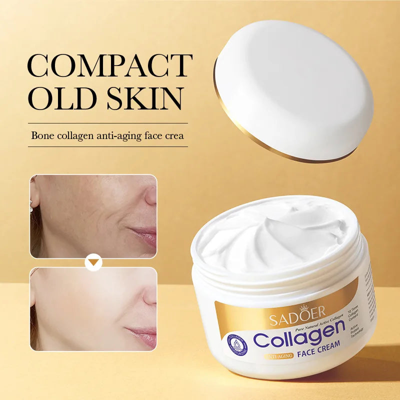 SADOER Collagen Firming Face Cream – Hydrating Moisturizer 100g