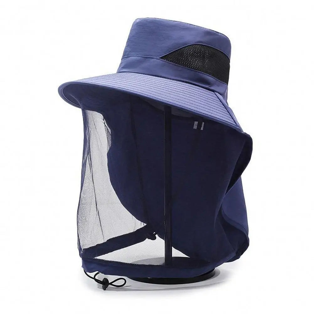 Mosquito Net Sun Hat – Full Mesh Bug & UV Protection Cap