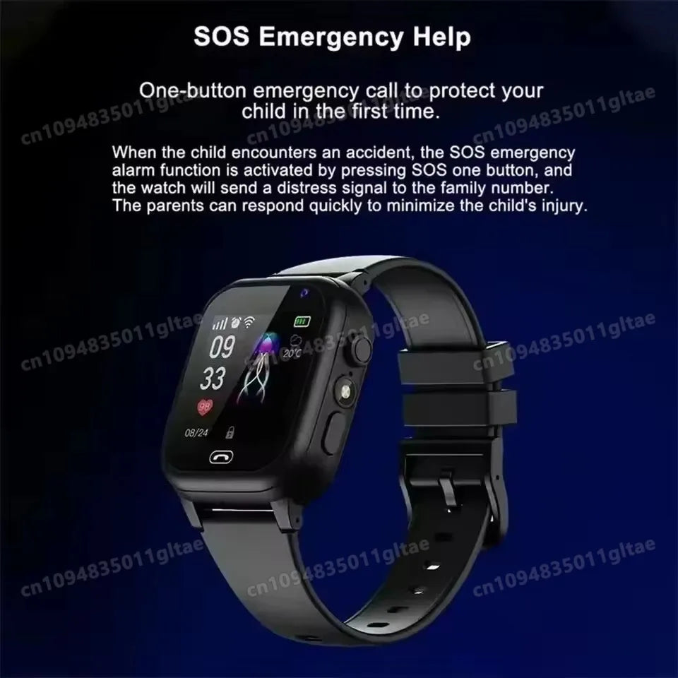 New 2G/5G Smart Watch Kids GPS WIFI Video Call SOS APP Download Child Smartwatch Camera Monitor Tracker Location Phone Watch Peaceful Pleasures Health and Wellness