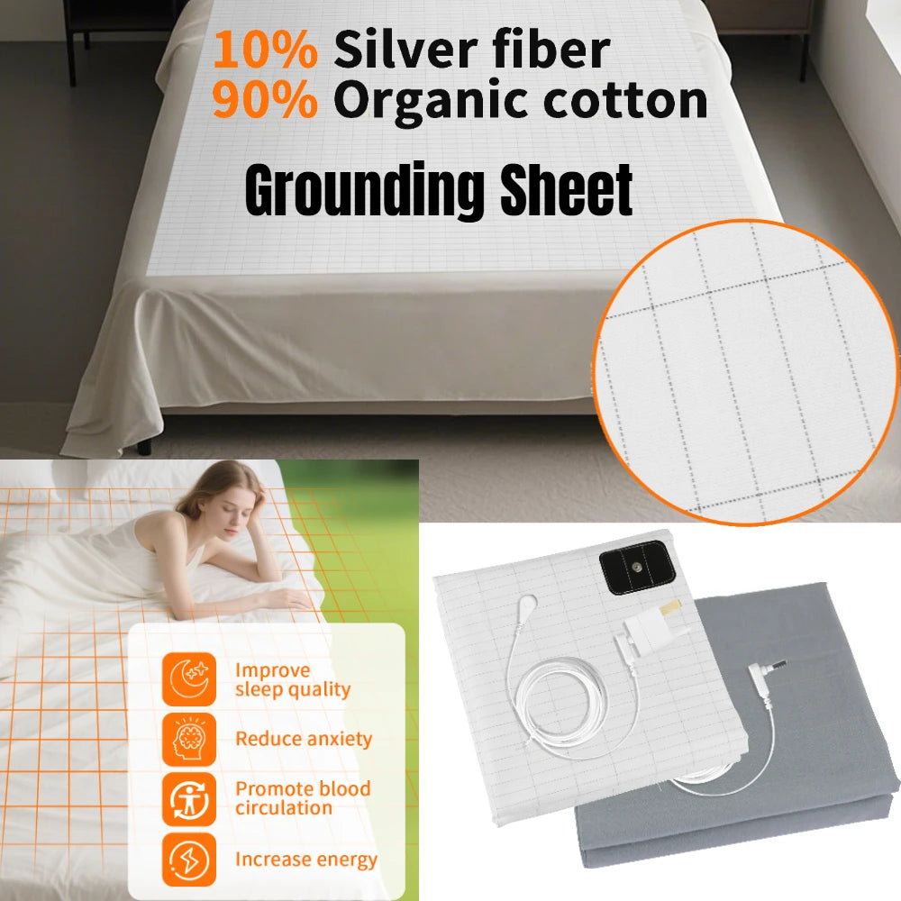 Grounding Mat 6 Sizes | Indoor Earthing Pad for Desk & Yoga