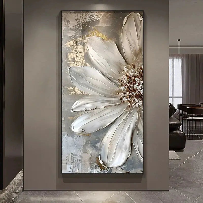 Abstract Big Size Flowers Wall Picture For Home Decor Pure Handmade Oil Painting On Canvas For Living Room Porch Mural For Gift Peaceful Pleasures Health and Wellness No frame 80cmx160cm