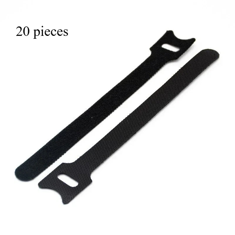 Reusable Hook & Loop Cable Ties 20cm 50pcs – Wire Organizer Reusable Cable Ties Peaceful Pleasures Health and Wellness 20 pieces 200mm