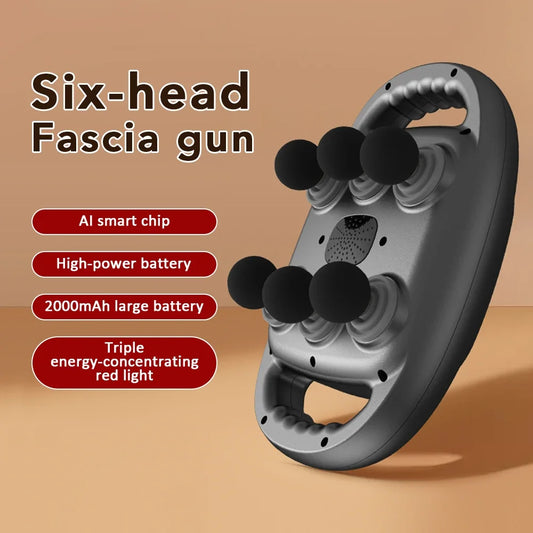 Electric Massage Gun – 6 Heads, 9 Modes & Red Light Therapy Electric Massage Gun Oasis Select