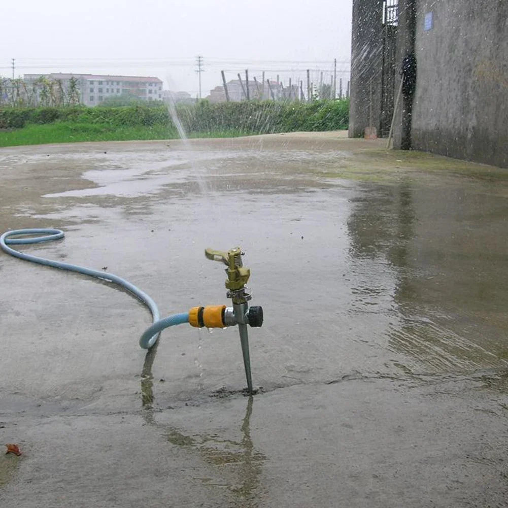 Adjustable Rotating Garden Sprinkler – Metal Irrigation Garden Irrigation Peaceful Pleasures Health and Wellness