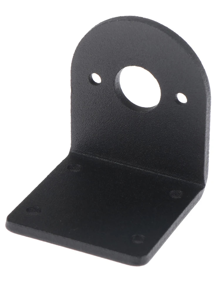 New Motor Bracket 550/545/555 DC Motor Black L Shape Aluminum Alloy Fixed Support Mounting Bracket Peaceful Pleasures Health and Wellness one size