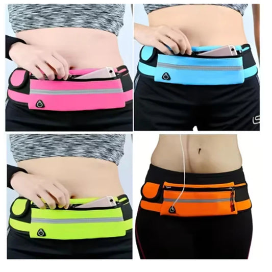 Sports Waist Bag - Waterproof Snug-fitting Shock-absorbing Running Gadget - Water Bottle Holder Mobile Phone Bag Peaceful Pleasures Health and Wellness