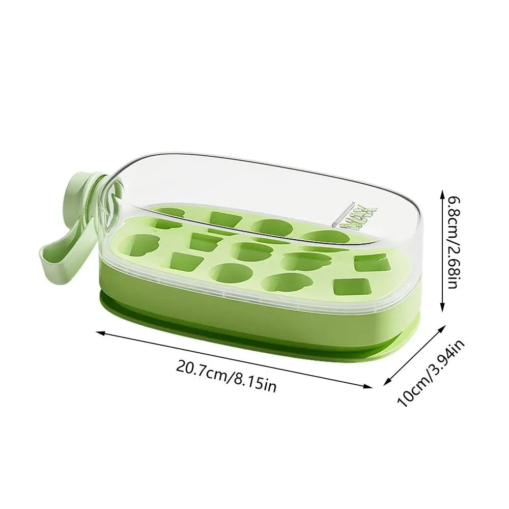 2-in-1 Portable Ice Maker Bottle | Press & Dispense Ice Cubes Ice Maker Bottle Peaceful Pleasures Health and Wellness CN Green