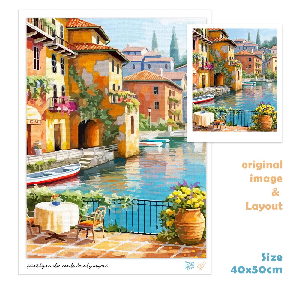 Venice Scenery Paint by Numbers Kit 60x75cm | GATYZTORY