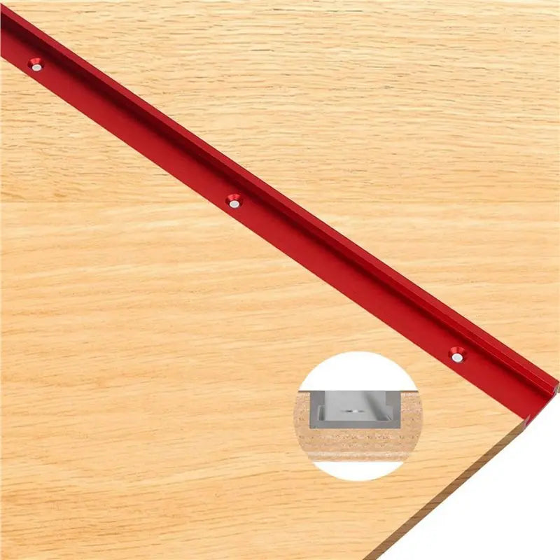 A36T-6Pc Aluminum 400Mm Double-Cut Profile Universal 3/4 T-Track With Predrilled Mounting Holes,30 Type T Track Peaceful Pleasures Health and Wellness