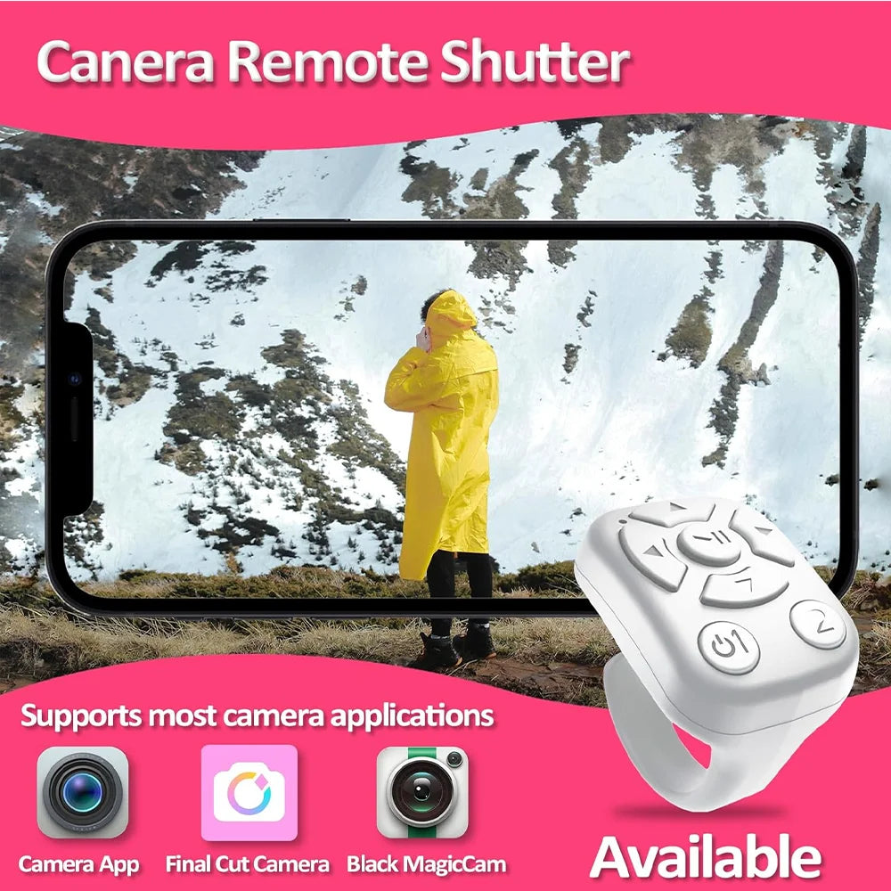 Bluetooth Ring Remote – Page Turner & Camera Shutter for iPhone iPad Peaceful Pleasures Health and Wellness