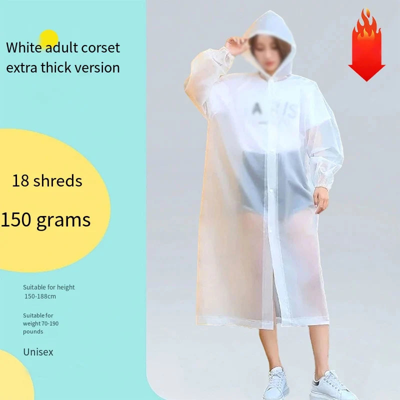 Reusable Waterproof One-Piece Raincoat for Adults | Unisex