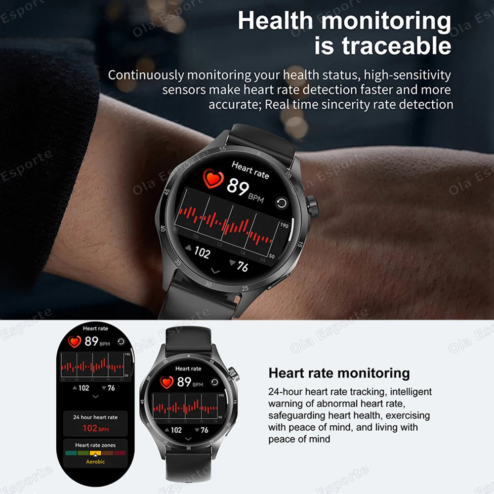 Ola Esporte 1.52" Smart Watch – Bluetooth Call & Fitness Tracker