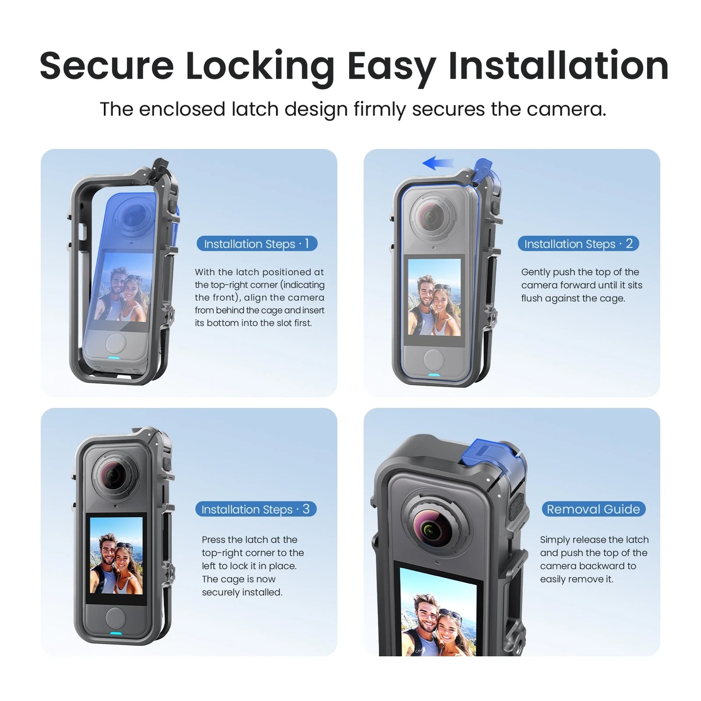 PC For Insta360 X4 Air Multi-Function Expansion Frame Protective Accessory Closed-Lock Mechanism Ensures Easy Operation Peaceful Pleasures Health and Wellness