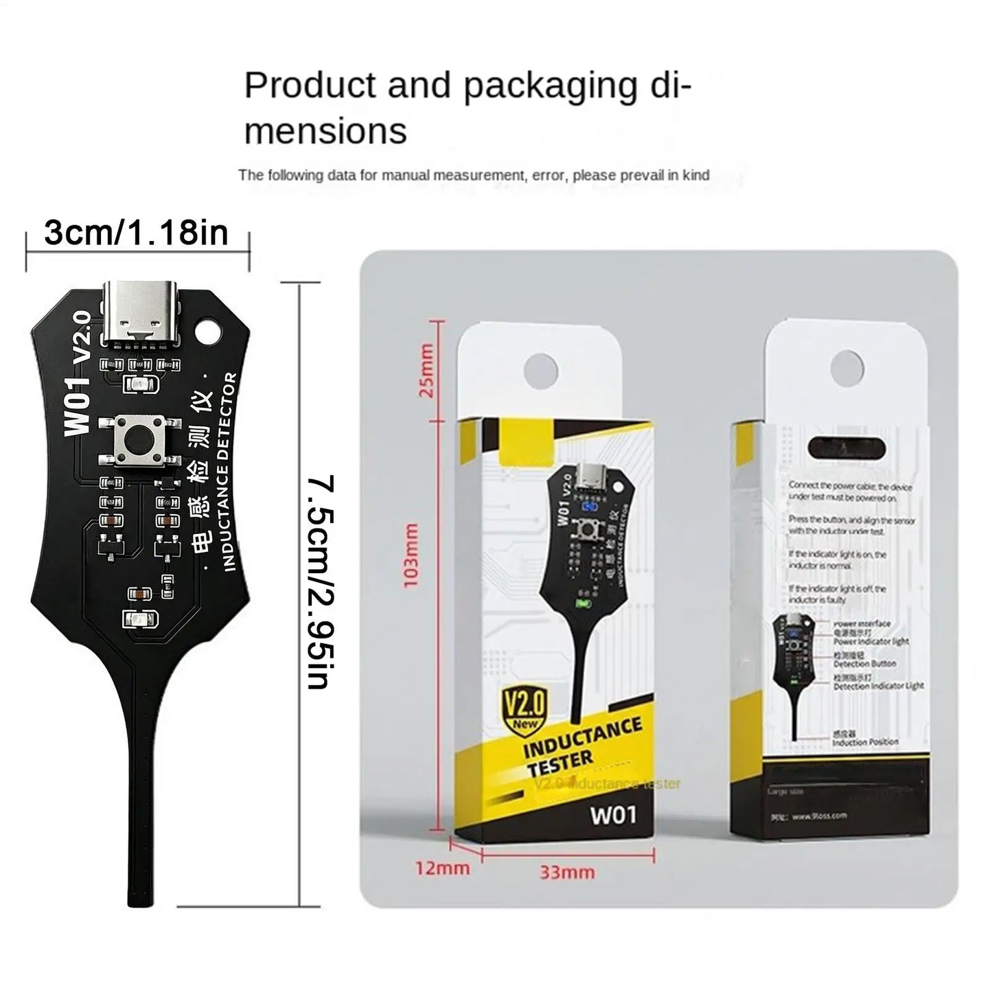 Inductance Detector Circuit Board Tester | Motherboard Coil Tool