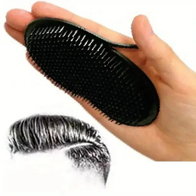 Pocket Hair Brush – Compact Palm Grip Travel Comb for Men Travel Hair Brush Peaceful Pleasures Health and Wellness