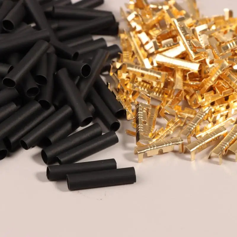 U-Shaped Electrical Wire Connectors Set 0.5-1.5mm² With Heat Shrink Tube Kits Crimp Terminals Block For Fast Wiring Cable Lock Peaceful Pleasures Health and Wellness