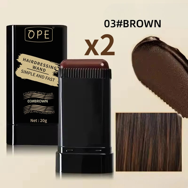 Quick Hair Dye Stick | Permanent Root Touch-Up, Long-Lasting Color, Portable Brush Applicator, 20g Peaceful Pleasures Health and Wellness 03 03