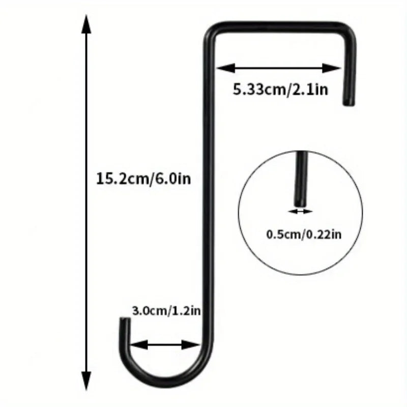 2-Pack Brown Steel Fence Hooks for Plants & Bird Feeders Fence Hook Hangers Peaceful Pleasures Health and Wellness