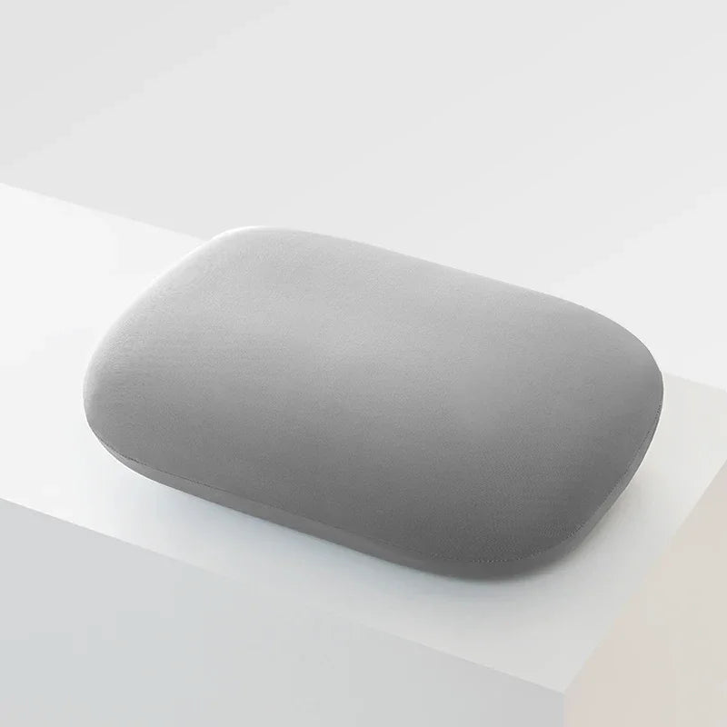 Multifunction Memory Foam Neck Pillow Slow Rebound Soft Travel Pillow for Sleeping Cervical Health Massage Nap Pillows Peaceful Pleasures Health and Wellness Cool feel(Grey) 34x24cm