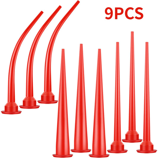 Caulking Nozzle Plastic Caulk Nozzle Applicator Sausage Caulking Extension Tool Curved Caulking Nozzle Long Caulking Nozzle Peaceful Pleasures Health and Wellness