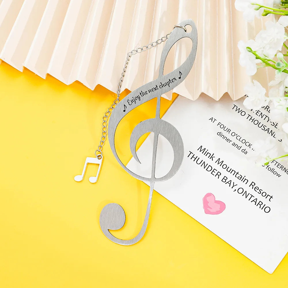 Bview Art Music Note Pendant Necklace Engravable Teacher Appreciation