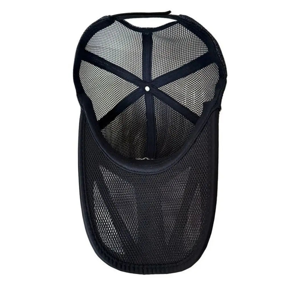 Adjustable Mesh Baseball Cap – Breathable Wide Brim Sun Hat