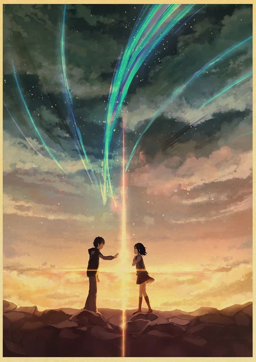 Your Name Anime Poster – Shinkai Makoto Canvas Wall Art