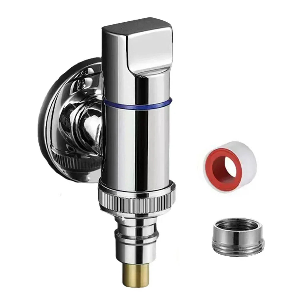 G1/2 Quick-Open Angle Valve | Wall-Mounted 3-Way Water Stop