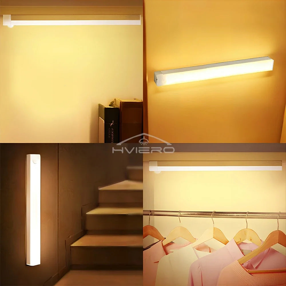 Rechargeable PIR Motion LED Night Light Bar 10–50cm | 3 Colors