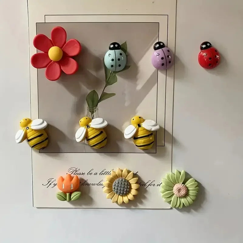 10pcs Adorable Refrigerator Magnets - Durable & Strong Hold for Kitchen, Office & More - Versatile Home Decor Mothers Day Gift Peaceful Pleasures Health and Wellness