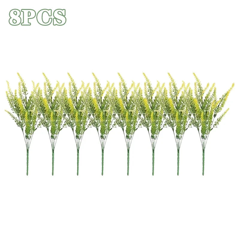 UV Resistant Lavender Artificial Flowers | Outdoor Garden Decor
