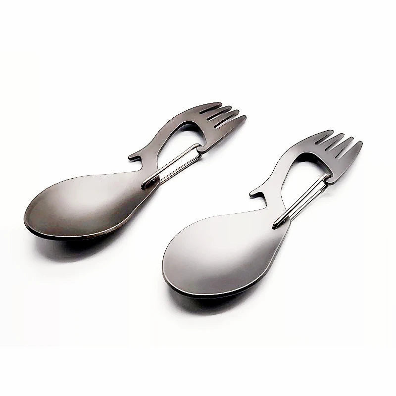 Titanium Spork – Lightweight Camping Fork & Spoon Utensil Camping Spork Peaceful Pleasures Health and Wellness