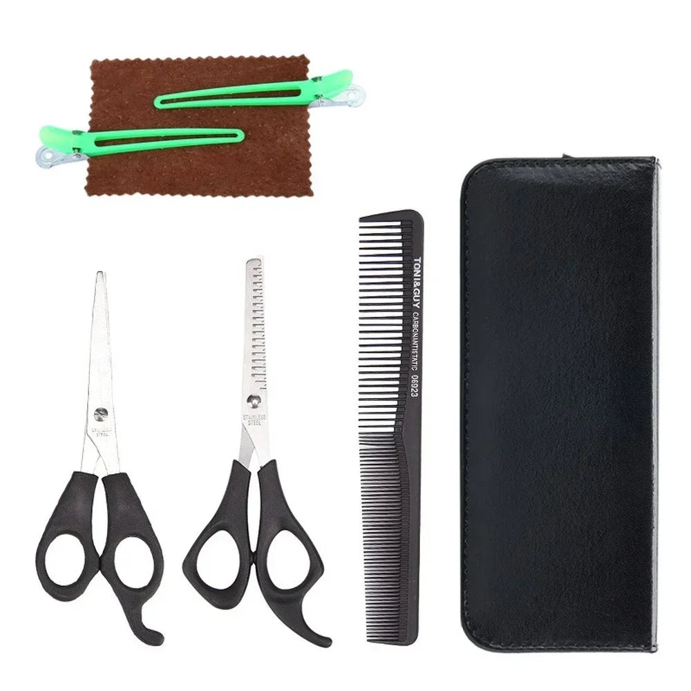 6.5" Professional Barber Scissors Set – 7PCS Hair Shears Kit
