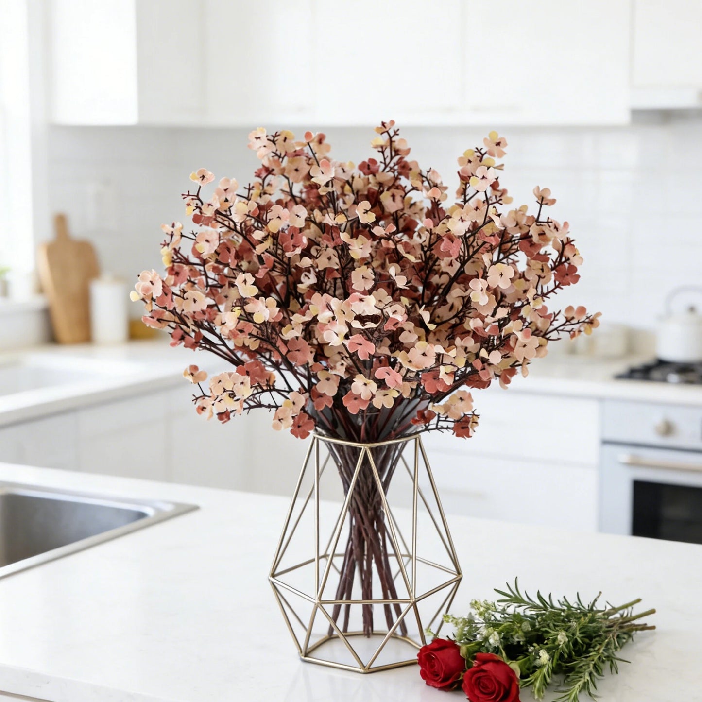 Artificial Silk Plum Blossom Bouquet | Wedding & Home Décor