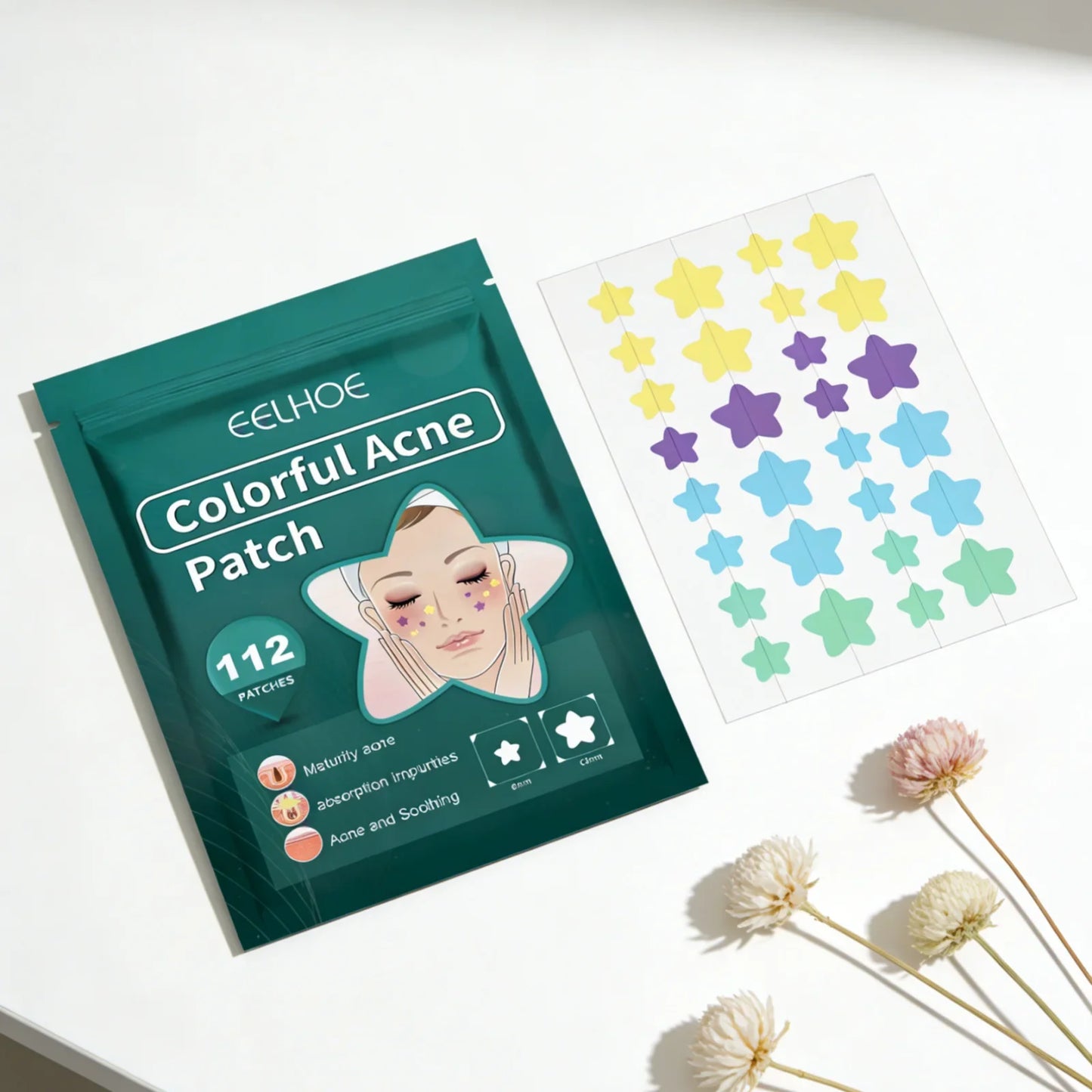 EELHOE Star Acne Patches – 112 Tea Tree Pimple Patches