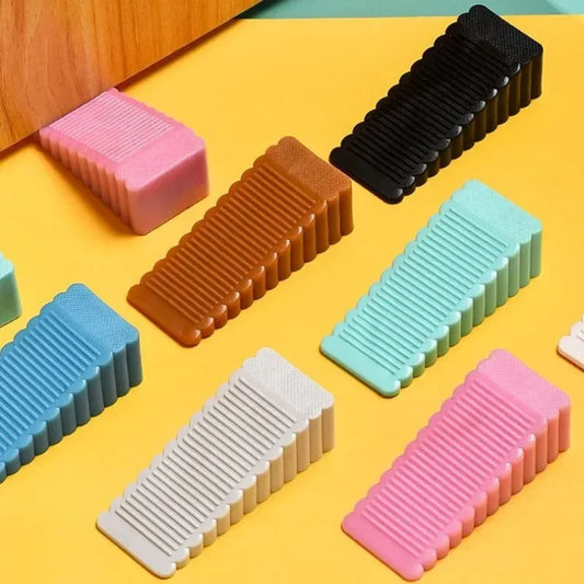 Silicone Wedge Door Stopper Non-Slip | 8 Colors | Home & Office Wedge Door Stopper Peaceful Pleasures Health and Wellness
