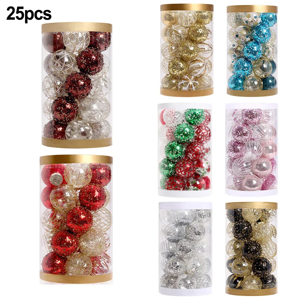 25-Pack Christmas Ball Ornaments | Indoor & Outdoor Holiday Decor