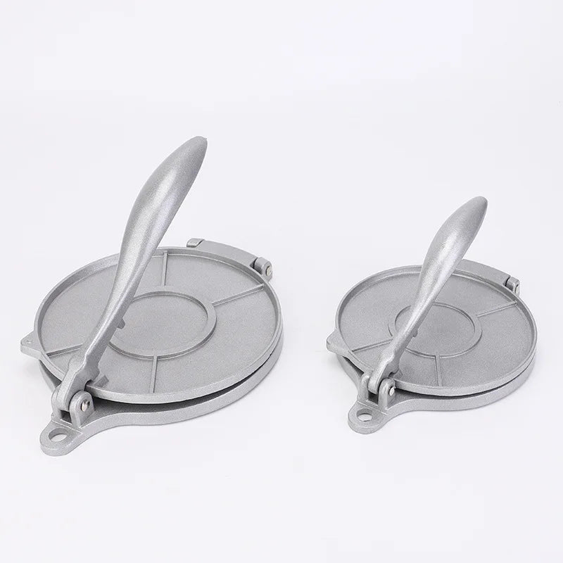 Kitchen Aluminum Alloy Hand-operated Mexican Tortilla Press Dough Press Manual Corn Dough Shaping Machine Pancake Press YUZI Peaceful Pleasures Health and Wellness
