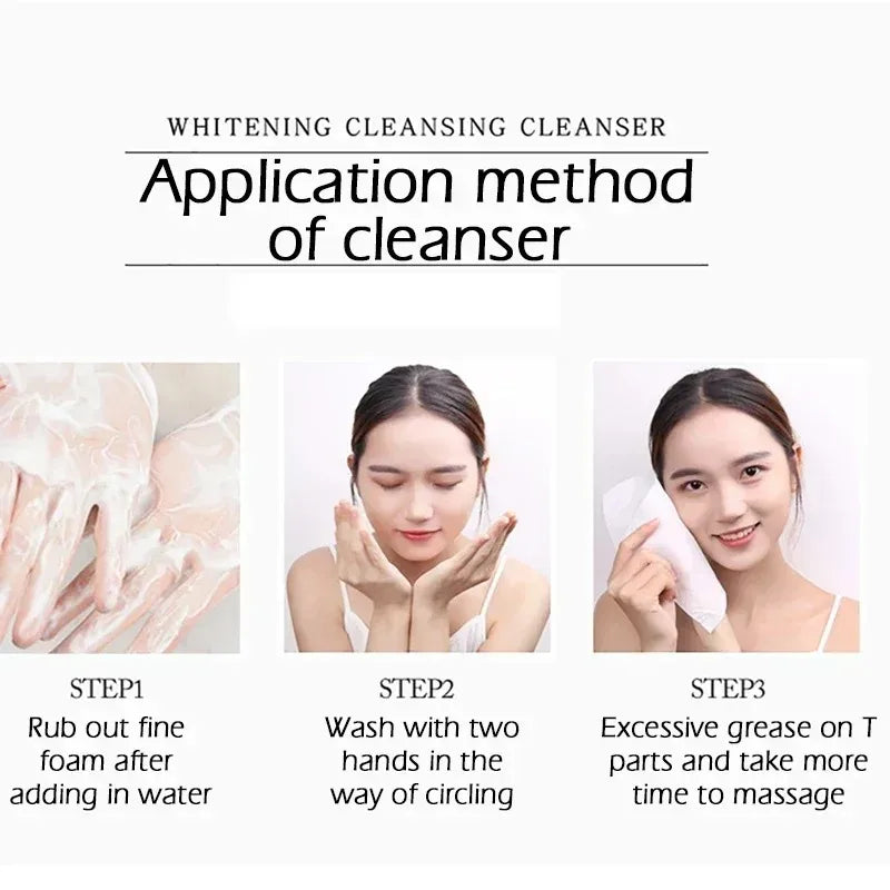 Nicotinamide Amino Acid Face Cleanser Facial Scrub Cleansing Acne Oil Control Blackhead Remover Shrink Pores Skin Care Peaceful Pleasures Health and Wellness