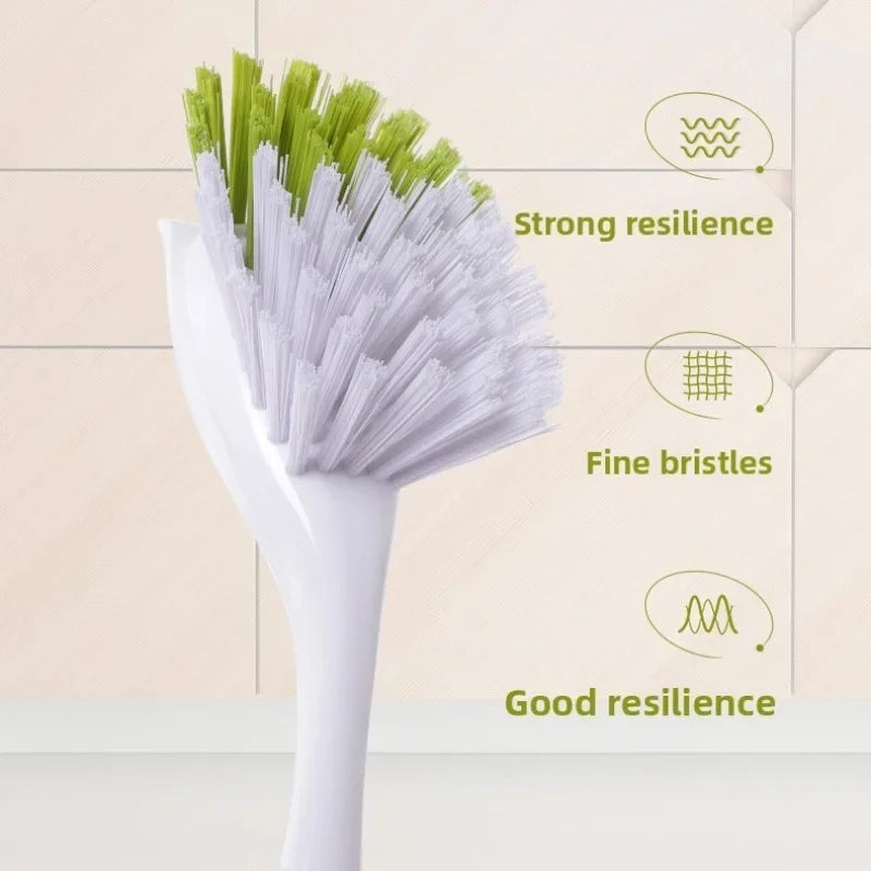 Long Handle Pot Scrubber Brush | Kitchen Dishwashing Tool